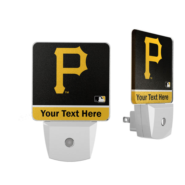 Pittsburgh Pirates Personalized Endzone Solid Night Light 2-Pack
