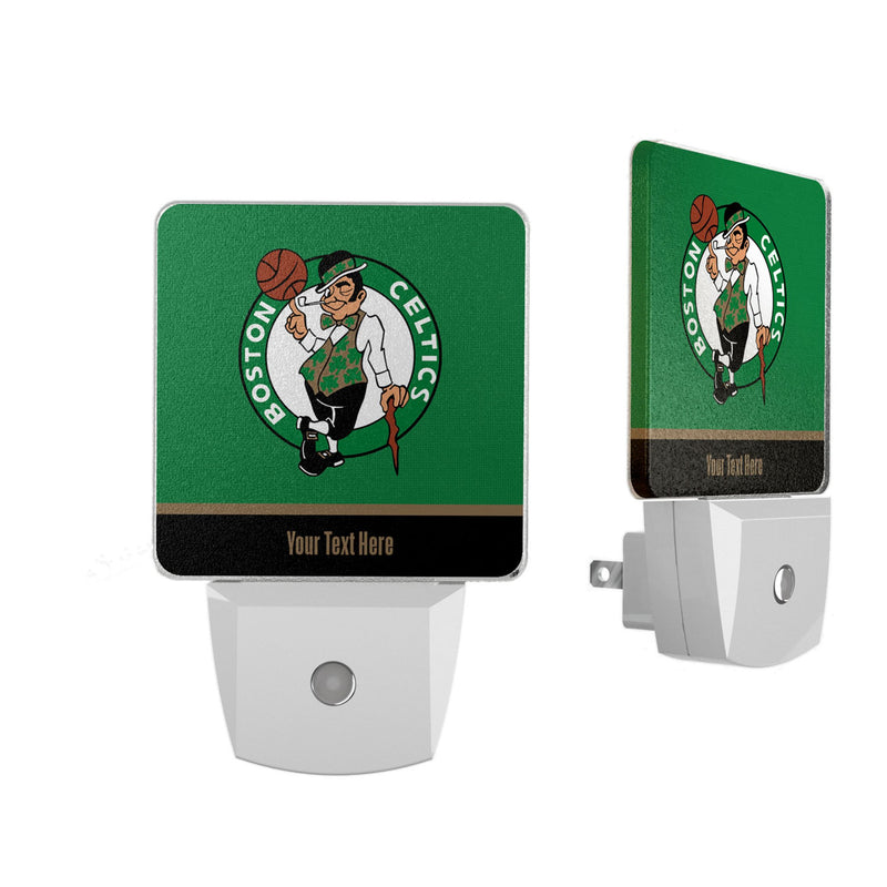 Boston Celtics Personalized Endzone Solid Night Light 2-Pack