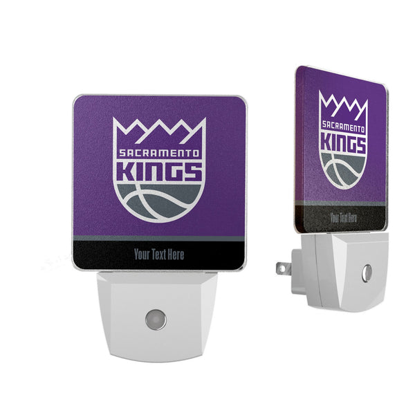 Sacramento Kings Personalized Endzone Solid Night Light 2-Pack