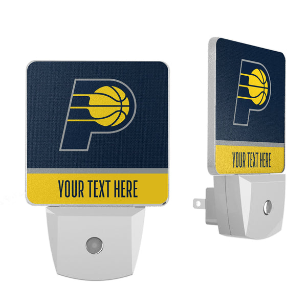 Indiana Pacers Personalized Endzone Solid Night Light 2-Pack
