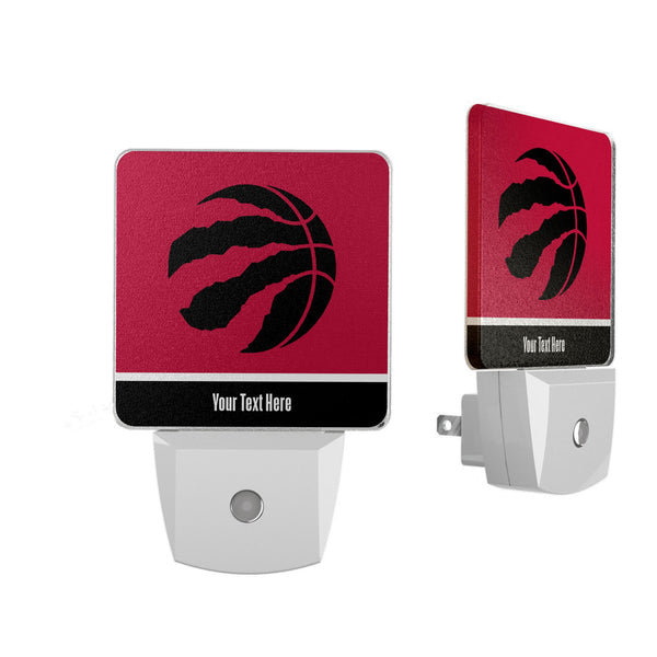 Toronto Raptors Personalized Endzone Solid Night Light 2-Pack
