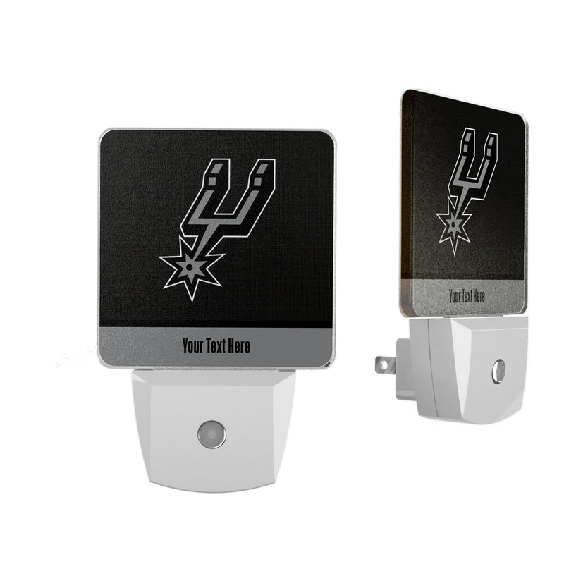 San Antonio Spurs Personalized Endzone Solid Night Light 2-Pack