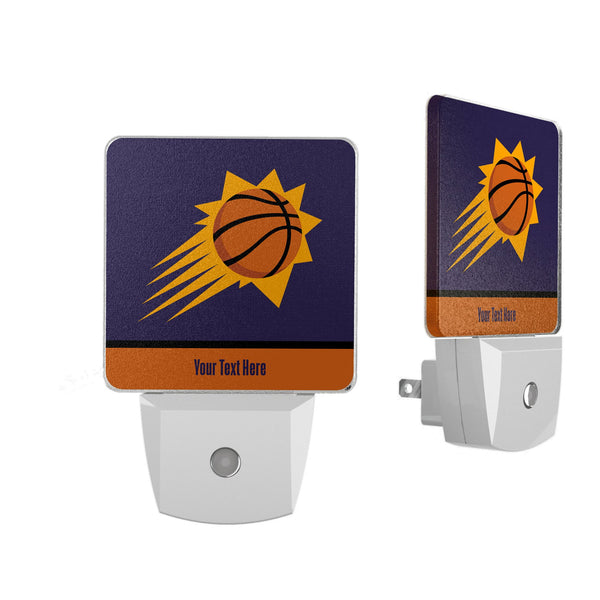Phoenix Suns Personalized Endzone Solid Night Light 2-Pack