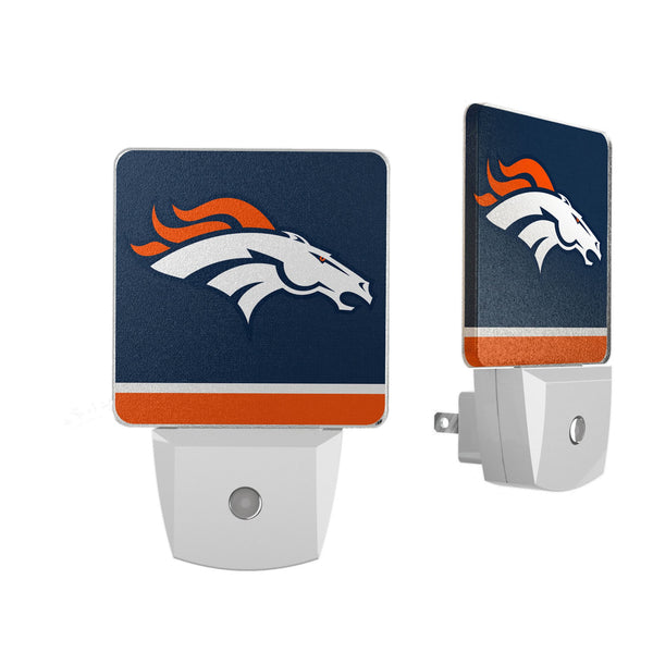 Denver Broncos Stripe Night Light 2-Pack