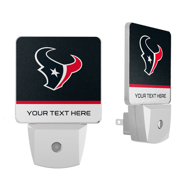 Houston Texans Personalized Endzone Solid Night Light 2-Pack