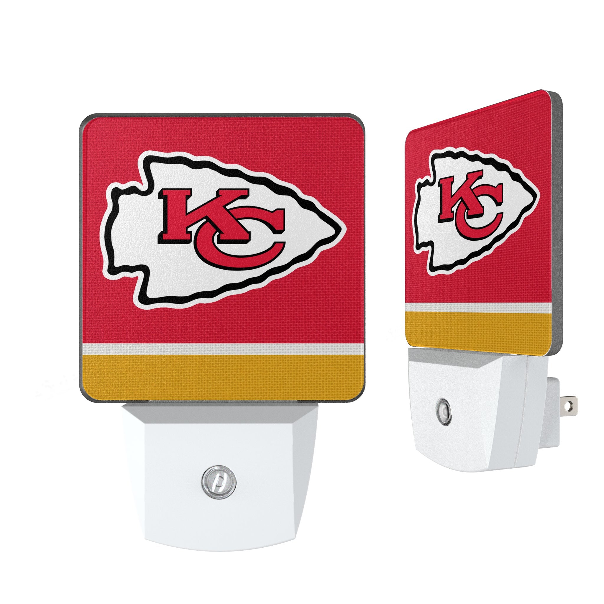 Kansas City Chiefs Stripe Night Light 2-Pack
