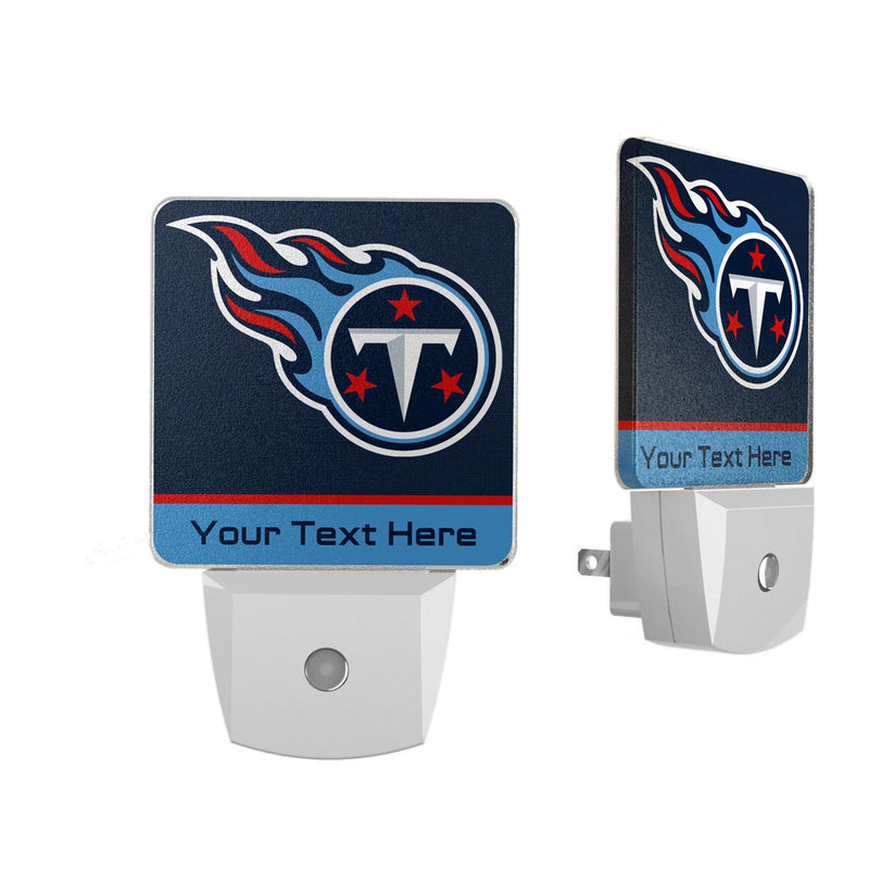 Tennessee Titans Personalized Endzone Solid Night Light 2-Pack