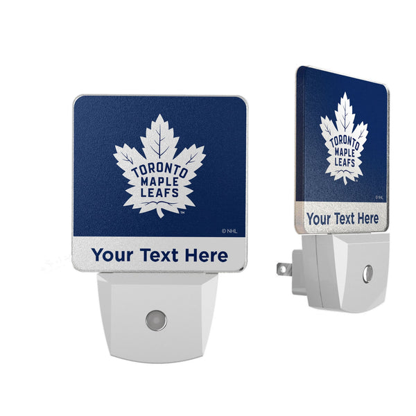 Toronto Maple Leafs Personalized Endzone Solid Night Light 2-Pack