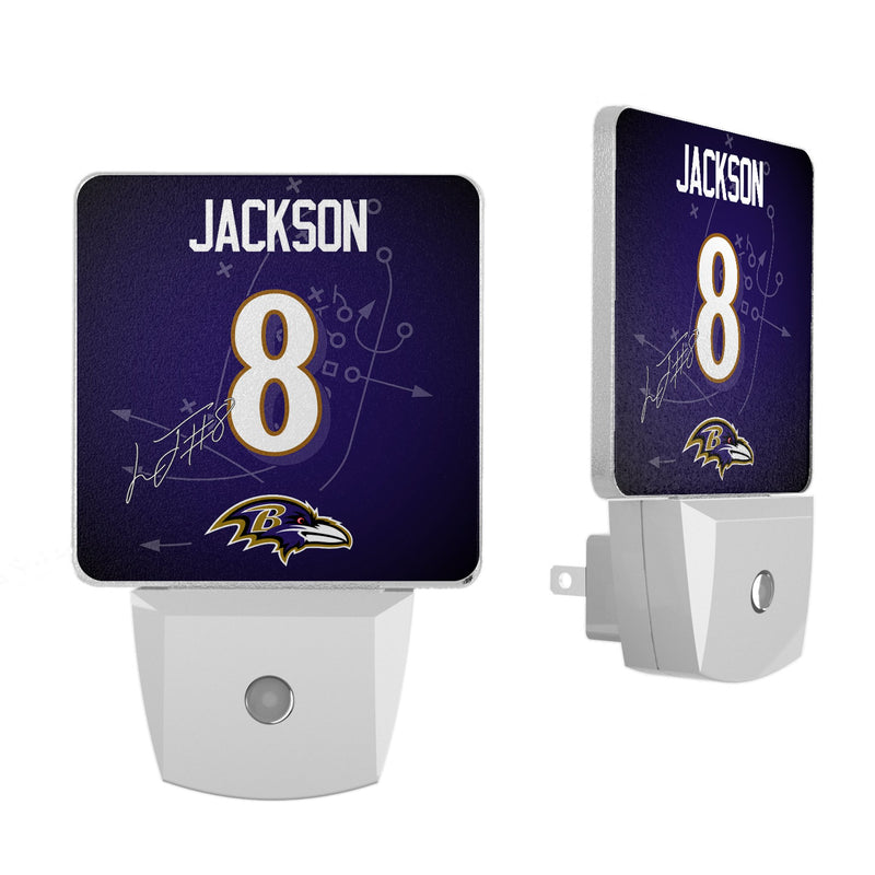 Lamar Jackson Baltimore Ravens 8 Ready Night Light 2-Pack