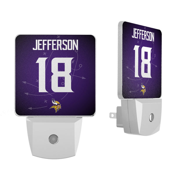 Justin Jefferson Minnesota Vikings 18 Ready Night Light 2-Pack