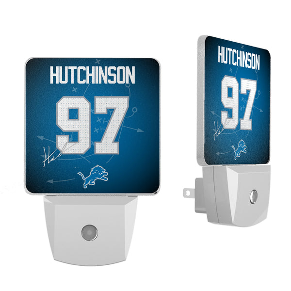 Aidan Hutchinson Detroit Lions 97 Ready Night Light 2-Pack
