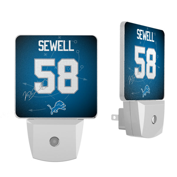 Penei Sewell Detroit Lions 58 Ready Night Light 2-Pack