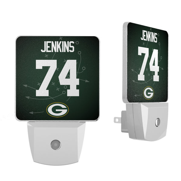 Elgton Jenkins Green Bay Packers 74 Ready Night Light 2-Pack