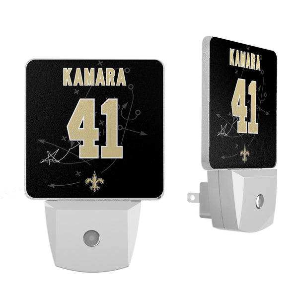 Alvin Kamara New Orleans Saints 41 Ready Night Light 2-Pack