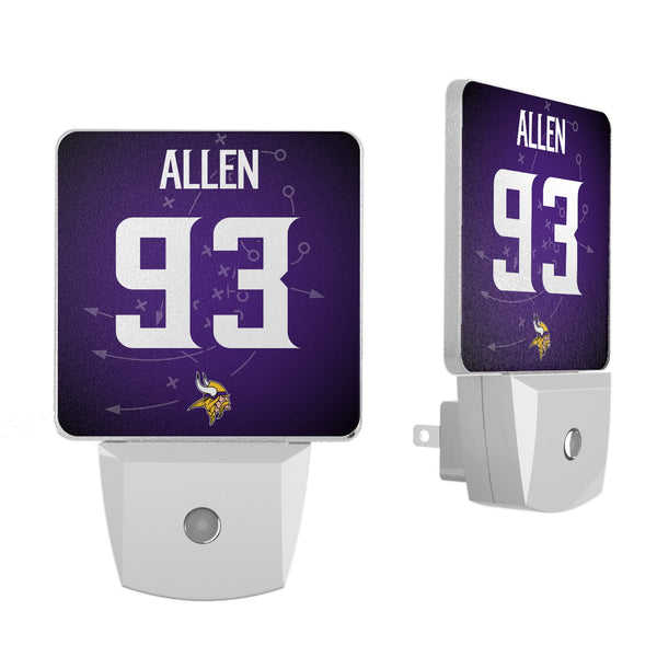 Jonathan Allen Minnesota Vikings 93 Game Tactic Night Light 2-Pack