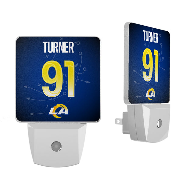 Kobie Turner Los Angeles Rams 91 Ready Night Light 2-Pack