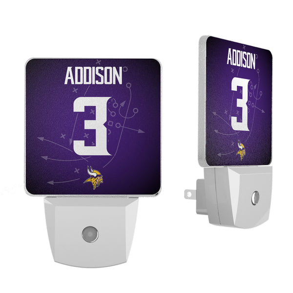 Jordan Addison Minnesota Vikings 3 Ready Night Light 2-Pack