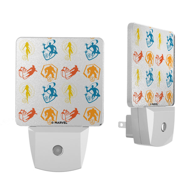 Marvel Fantastic Four Pattern 2 Night Light 2-Pack