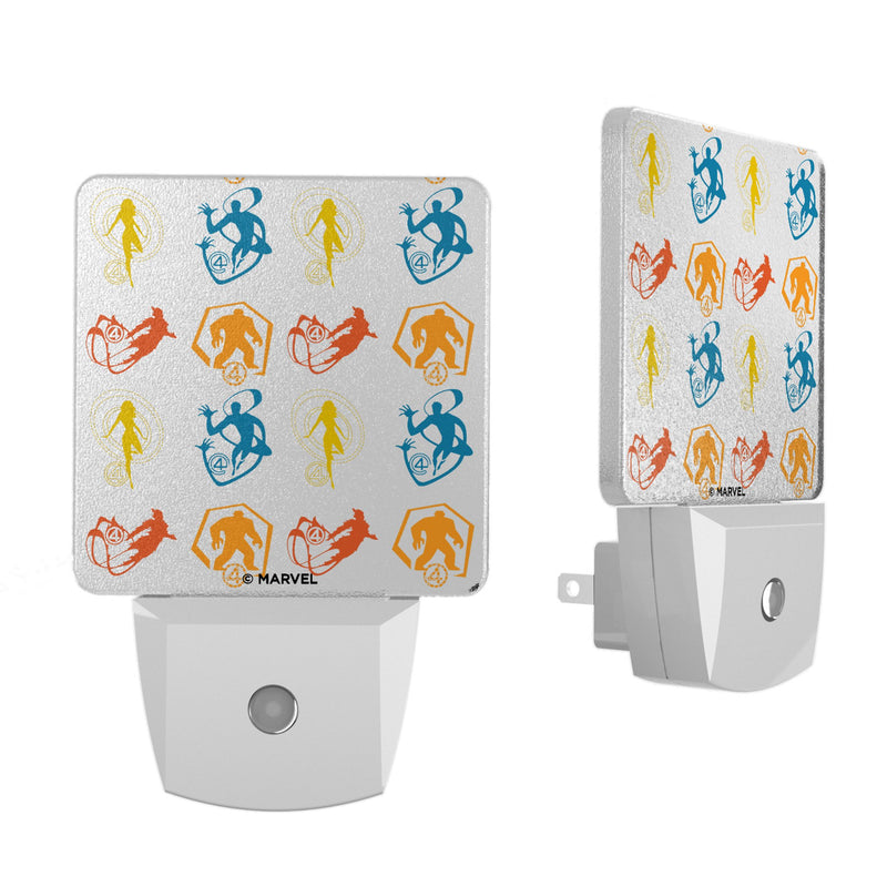 Marvel Fantastic Four Pattern 2 Night Light 2-Pack