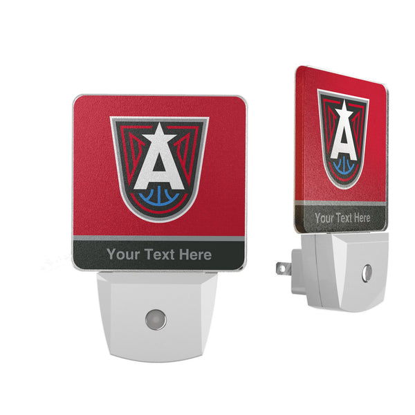 Atlanta Dream Personalized Endzone Solid Night Light 2-Pack