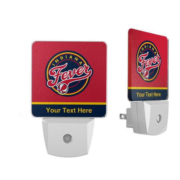Indiana Fever Personalized Endzone Solid Night Light 2-Pack