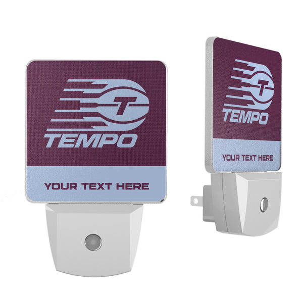 Toronto Tempo Personalized Endzone Solid Night Light 2-Pack