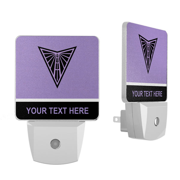 Golden State Valkyries Personalized Endzone Solid Night Light 2-Pack