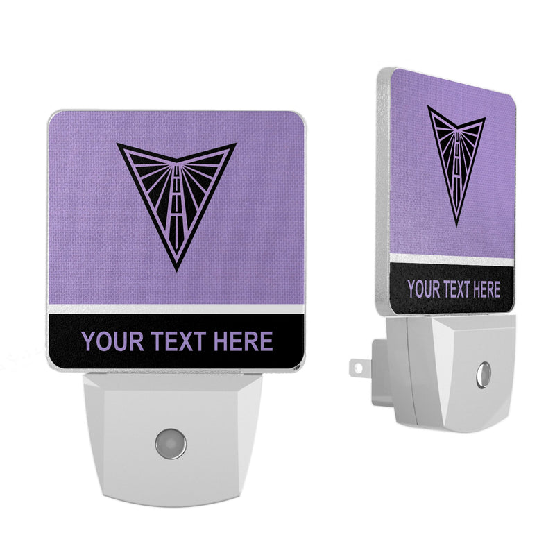 Golden State Valkyries Personalized Endzone Solid Night Light 2-Pack