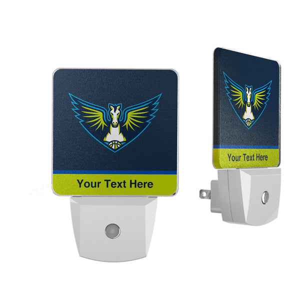 Dallas Wings Personalized Endzone Solid Night Light 2-Pack