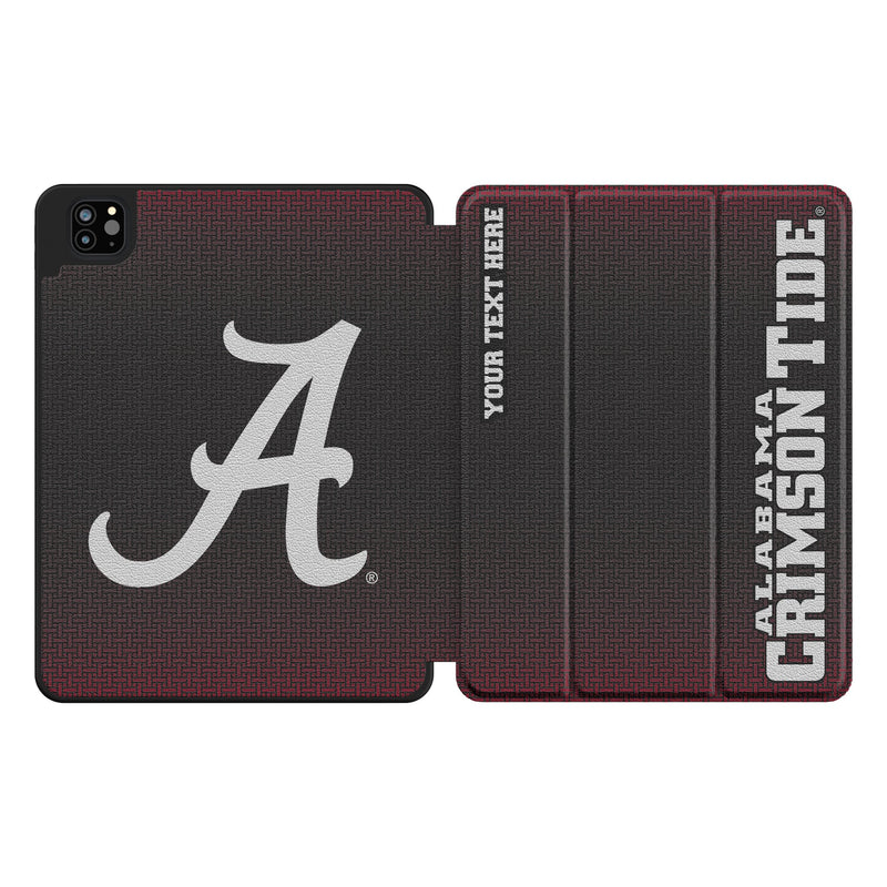 University of Alabama Crimson Tide Script A Personalized Linen iPad Tablet Case for Apple iPad