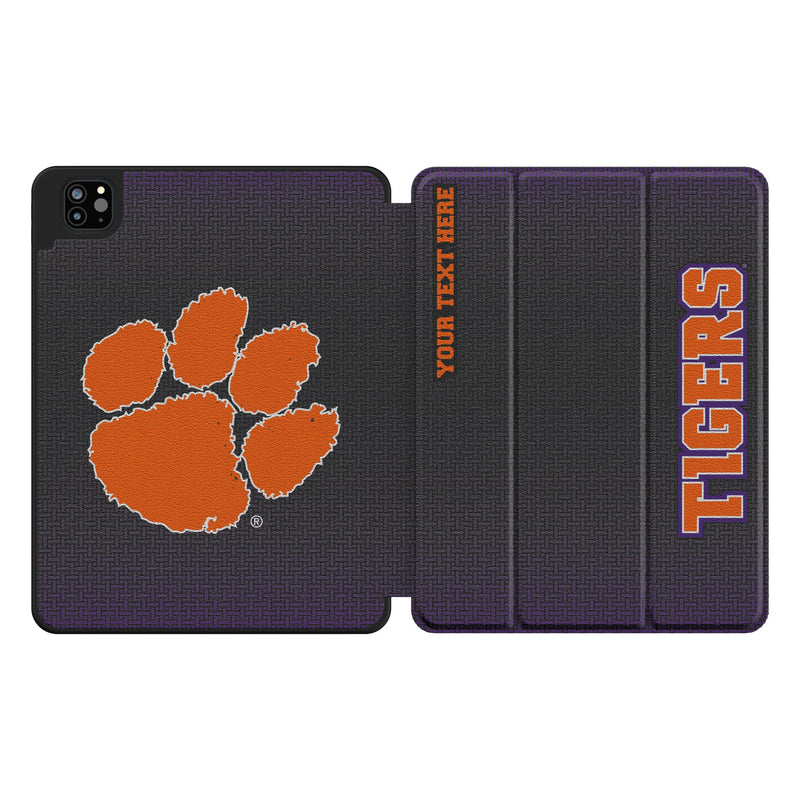 Clemson University Tigers Personalized Linen iPad Tablet Case for Apple iPad