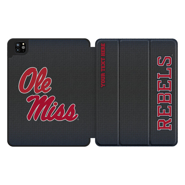 University of Mississippi Rebels Personalized Linen iPad Tablet Case for Apple iPad