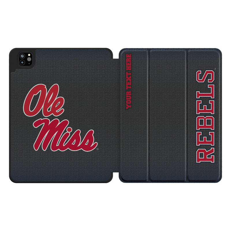 University of Mississippi Rebels Personalized Linen iPad Tablet Case for Apple iPad