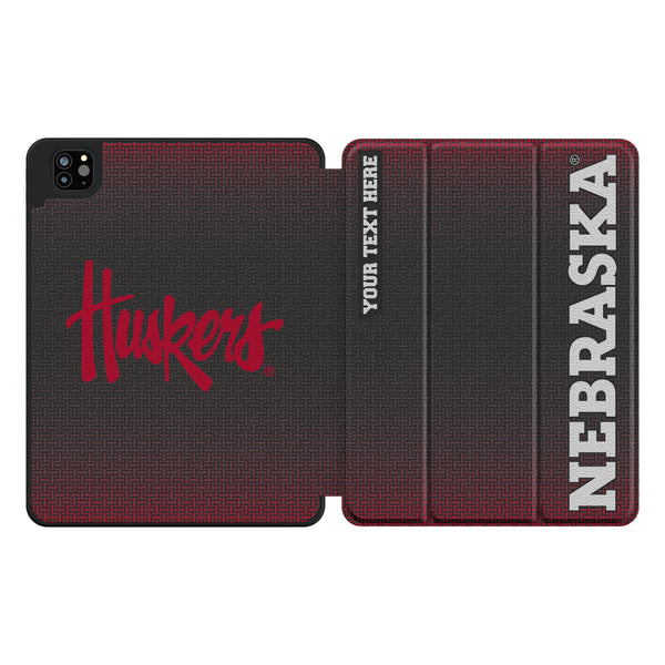University of Nebraska Huskers Personalized Linen iPad Tablet Case for Apple iPad