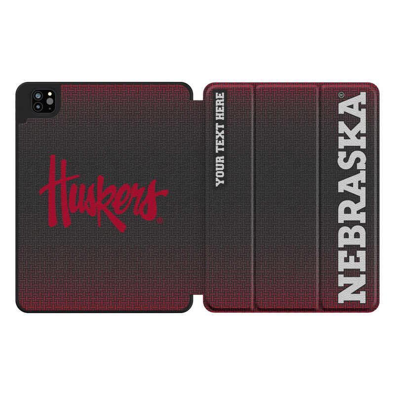 University of Nebraska Huskers Personalized Linen iPad Tablet Case for Apple iPad