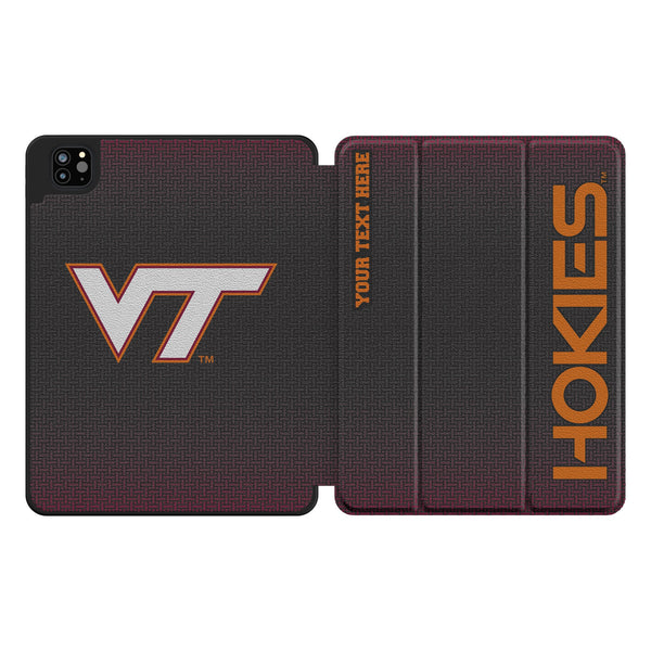 Virginia Tech Hokies Personalized Linen iPad Tablet Case for Apple iPad