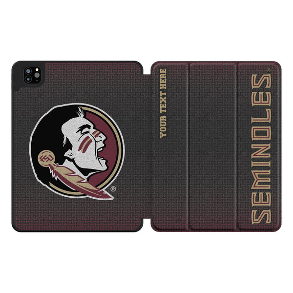 Florida State University Seminoles Personalized Linen iPad Tablet Case for Apple iPad