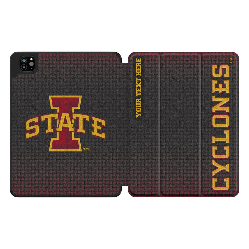 Iowa State University Cyclones Personalized Linen iPad Tablet Case for Apple iPad