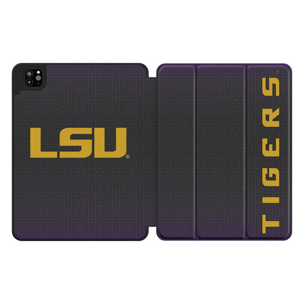 Louisiana State University Tigers Linen iPad Tablet Case for Apple iPad