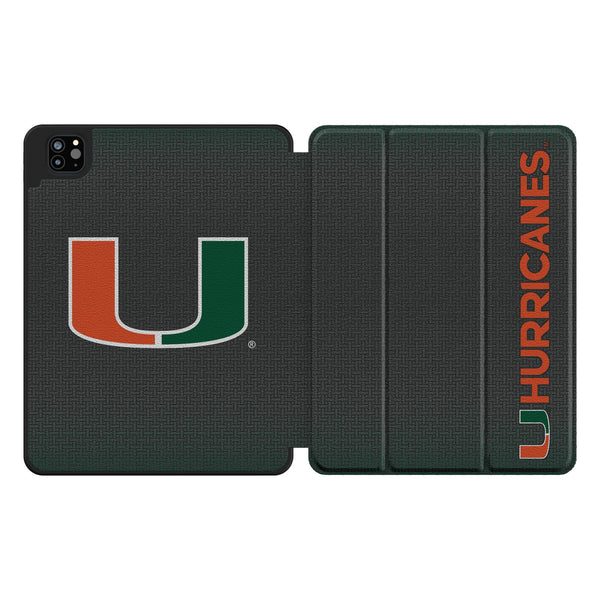 University of Miami Hurricanes Linen iPad Tablet Case for Apple iPad