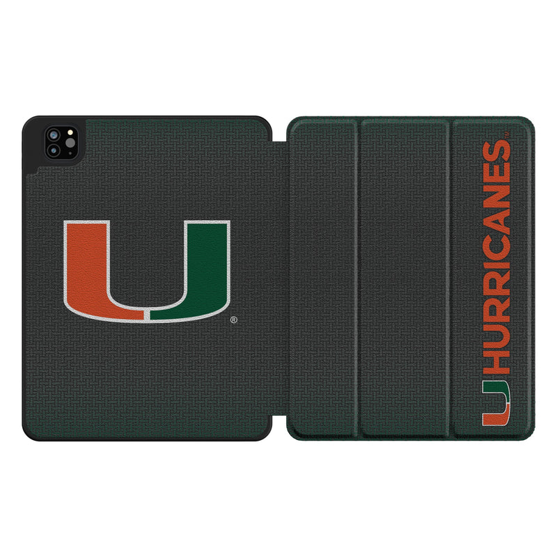 University of Miami Hurricanes Linen iPad Tablet Case for Apple iPad