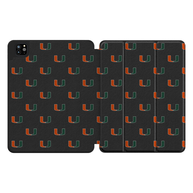University of Miami Hurricanes Fashion Pattern iPad Tablet Case for Apple iPad