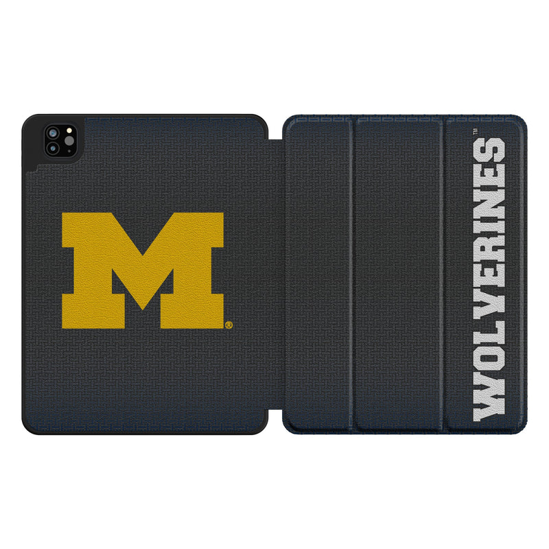 University of Michigan Wolverines Linen iPad Tablet Case for Apple iPad