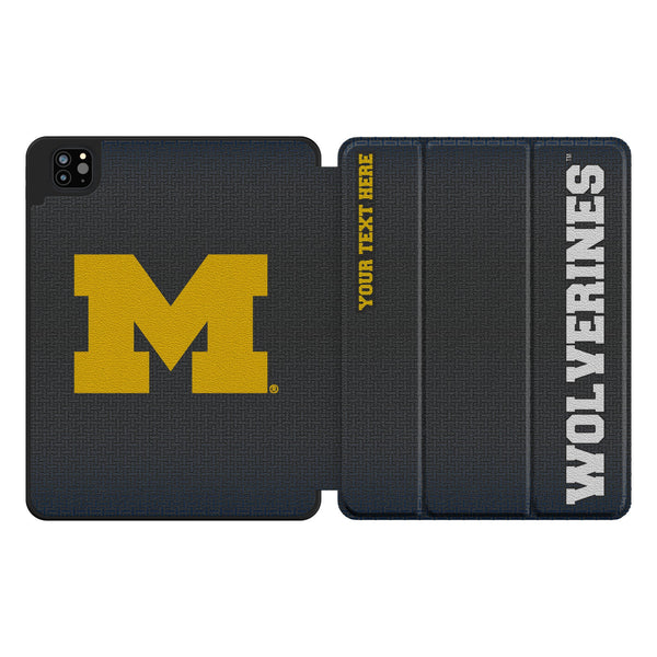 University of Michigan Wolverines Personalized Linen iPad Tablet Case for Apple iPad