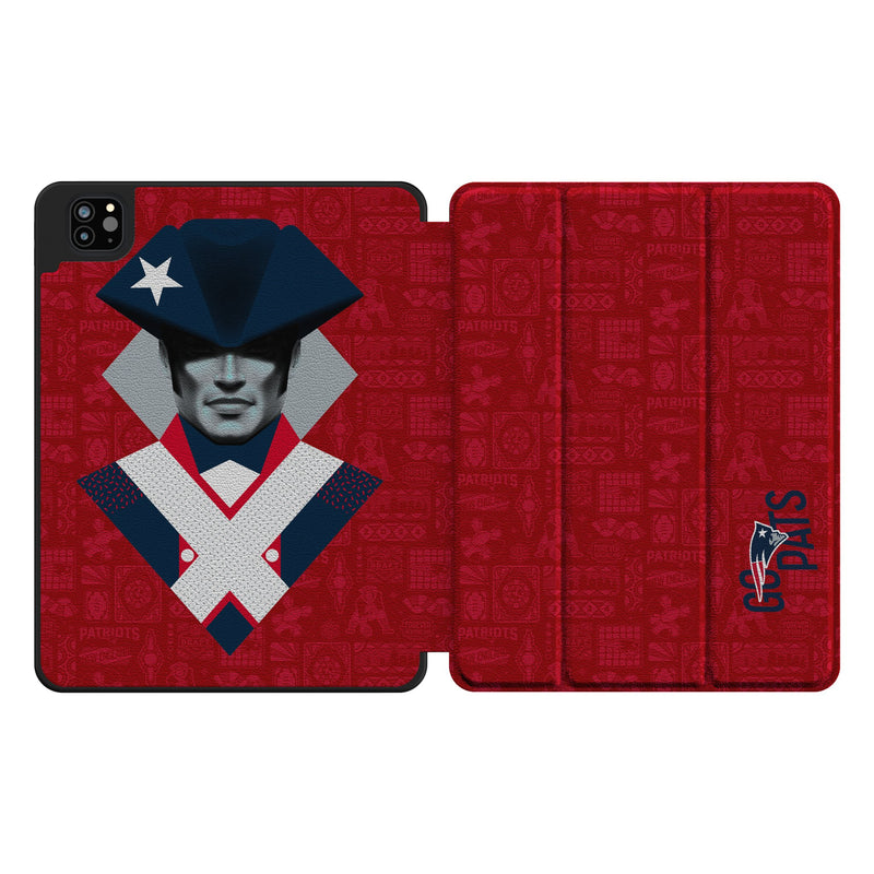 New England Patriots 2024 Illustrated Limited Edition iPad Tablet Case for Apple iPad