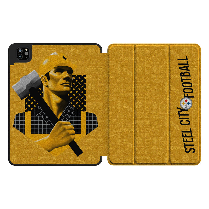 Pittsburgh Steelers 2024 Illustrated Limited Edition iPad Tablet Case for Apple iPad