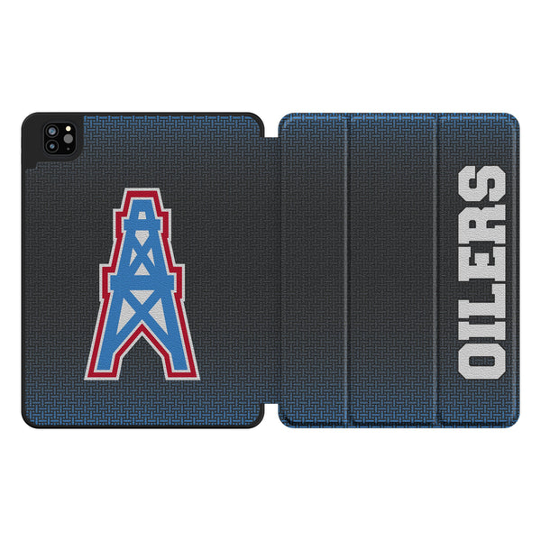 Houston Oilers Historic Collection Linen iPad Tablet Case for Apple iPad