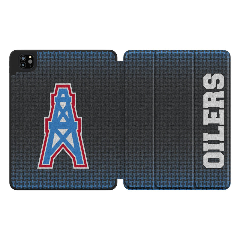 Houston Oilers Historic Collection Linen iPad Tablet Case for Apple iPad