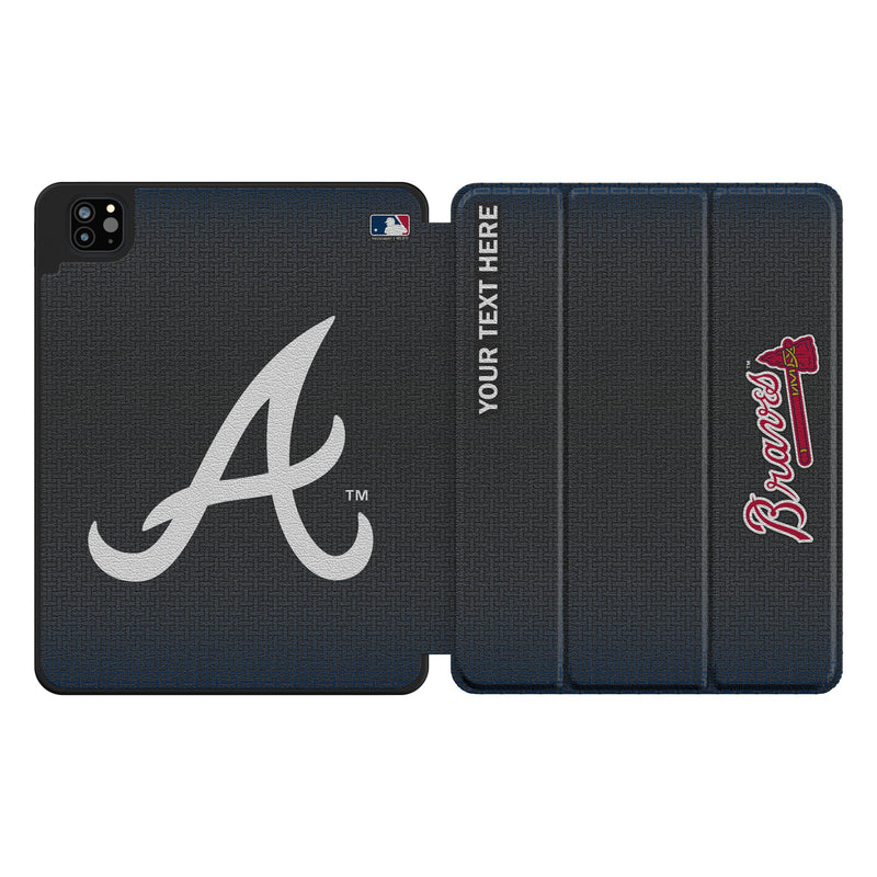 Atlanta Braves Personalized Linen iPad Tablet Case for Apple iPad