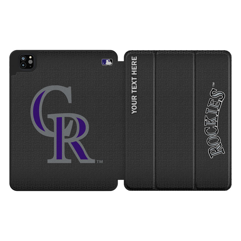 Colorado Rockies Personalized Linen iPad Tablet Case for Apple iPad
